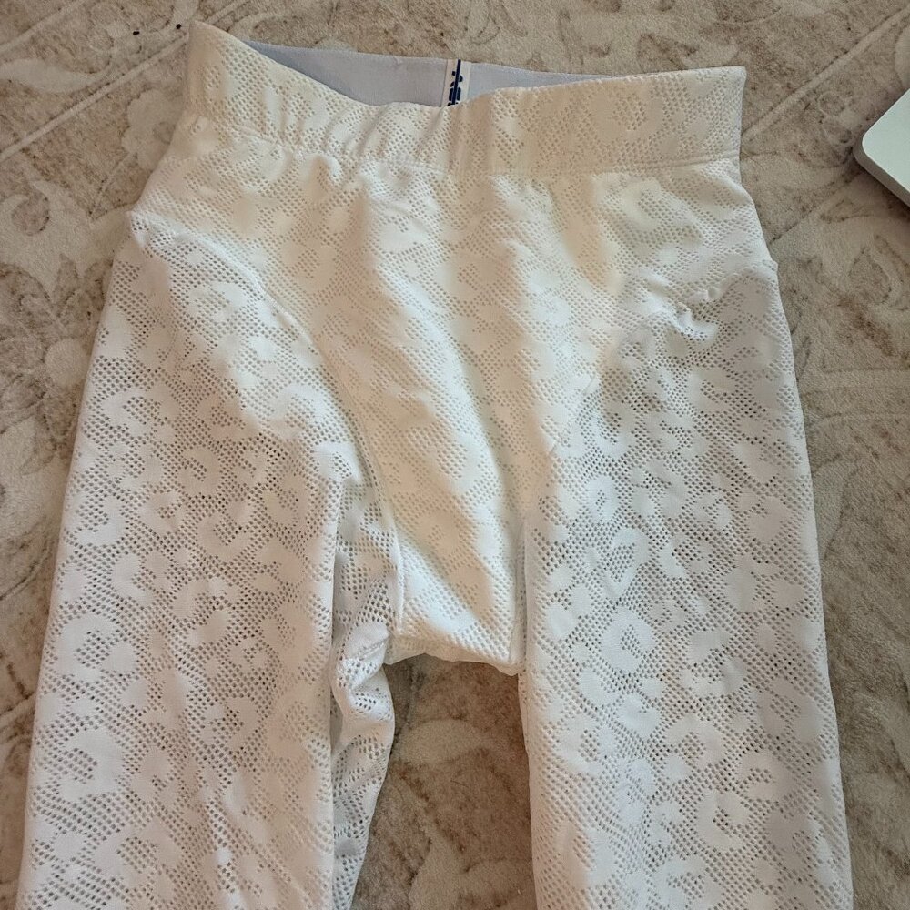 LEOPARD LACE HIGH WAISTED FRENCH LEGGINGS